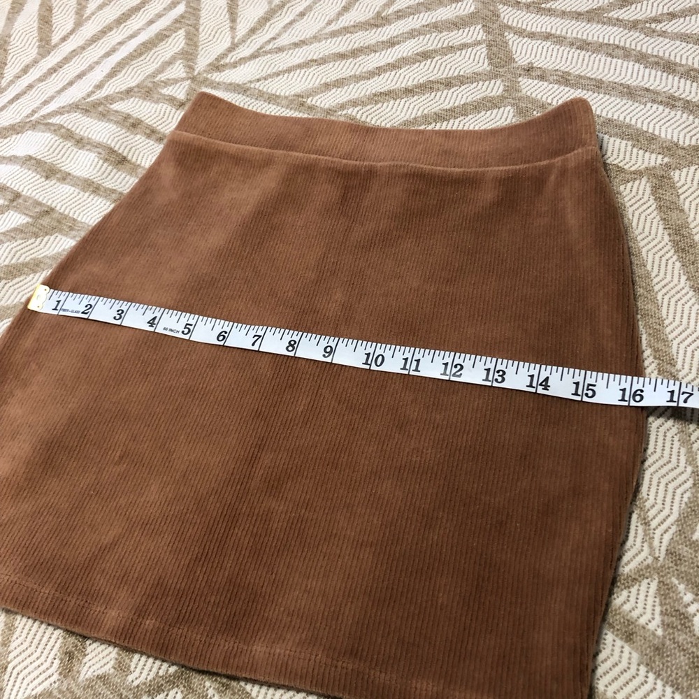 Forever 21 Tan Soft Ribbed Mini Skirt - Picture 6 of 7